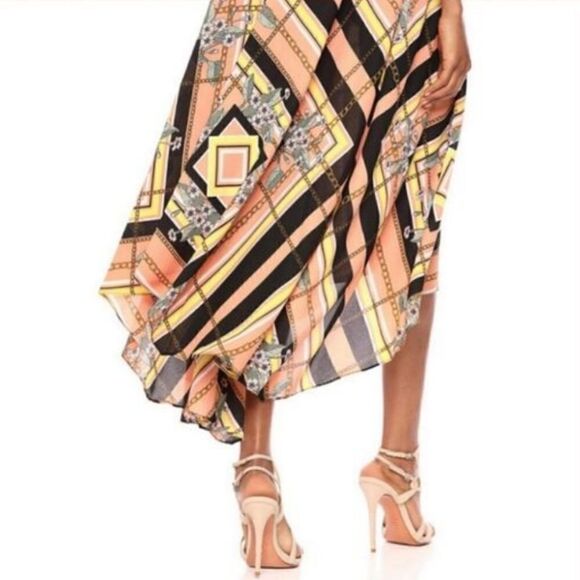 Nanette Lepore Peach and Black Chain Dress - Picture 3 of 5